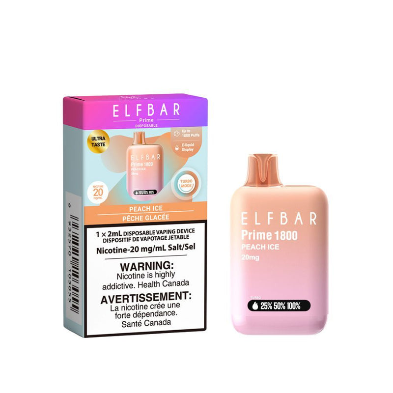 Elfbar Prime 1800 - Peach Ice