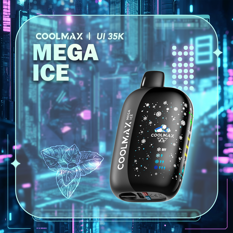 Vape jetable CoolMax UI35000 - Mega Ice (Super Cool) 