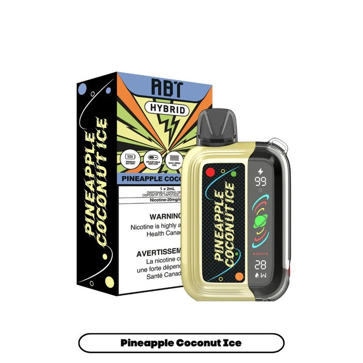 Vape jetable hybride ABT G-32 Prime - Ananas Coco Glacée 