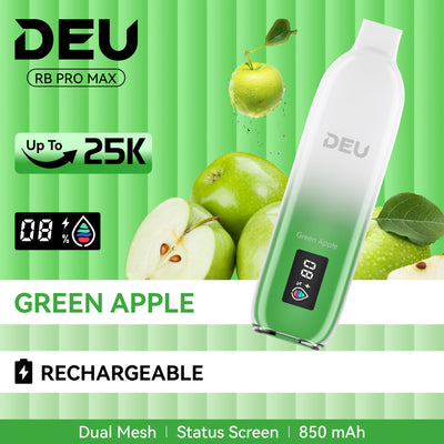 DEU RB 25K PRO MAX+ Disposable Vape - Green Apple