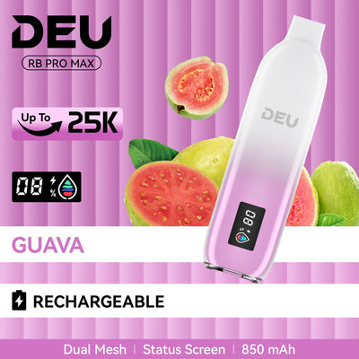 DEU RB 25K PRO MAX+ Disposable Vape - Guava