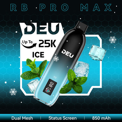 DEU RB 25K PRO MAX+ Disposable Vape - Ice (Super Cool)