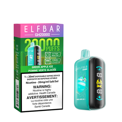 Elf Bar GH 20K(20000) Disposable Vape - Green Apple Ice