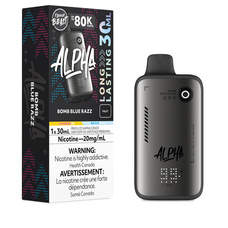 Flavour Beast Alpha 80K Jetable - Bombe Framboise Bleue 