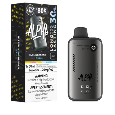 Flavour Beast Alpha 80K jetable - Bussin Banana glacé 