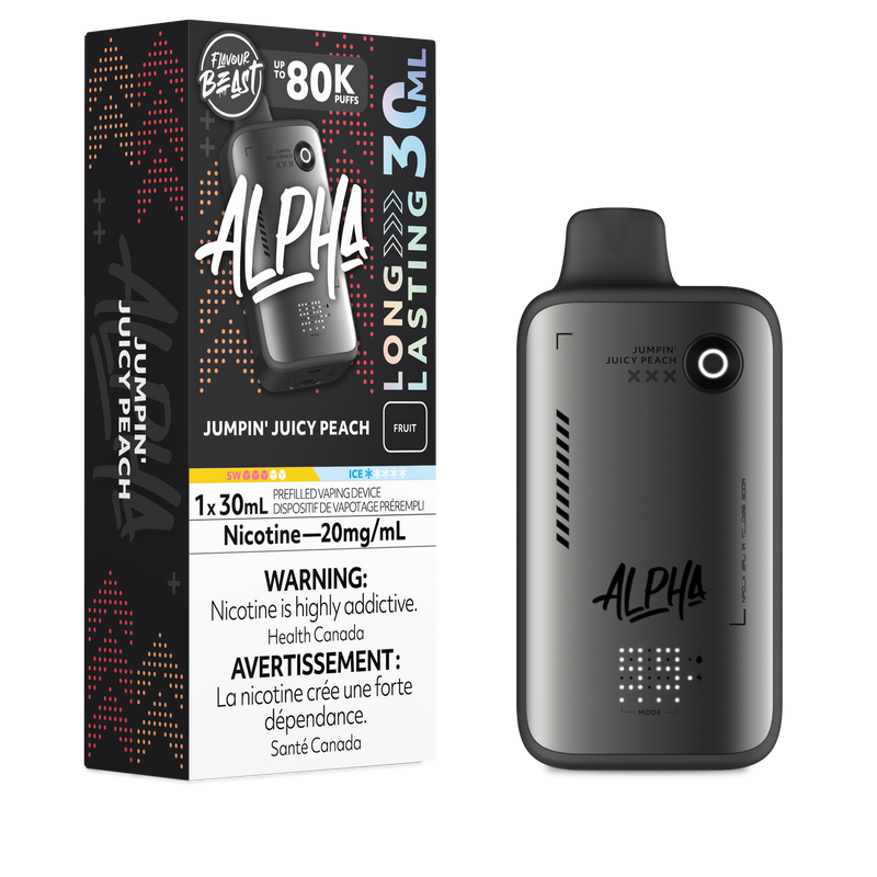 Flavour Beast Alpha 80K Jetable - Pêche juteuse et savoureuse 