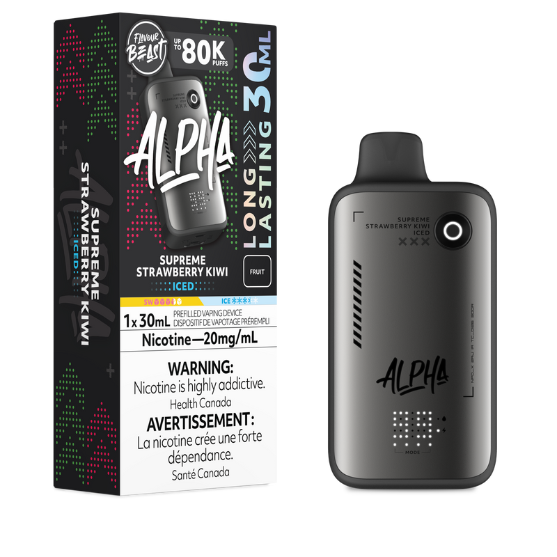 Flavour Beast Alpha 80K Disposable - Supreme Strawberry Kiwi Iced