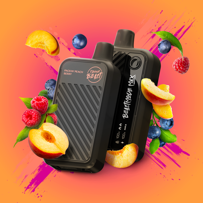 Flavour Beast - Beast Mode Max 2 (50K) Jetable : Packin' Peach Berry 