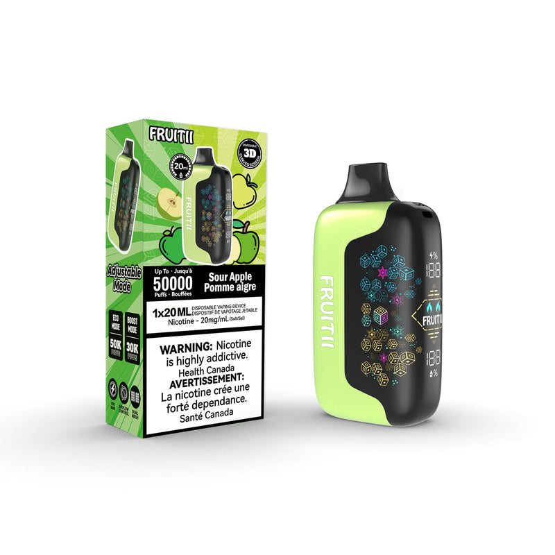 Fruitii 50K (50000) Disposable Vape - Sour Apple