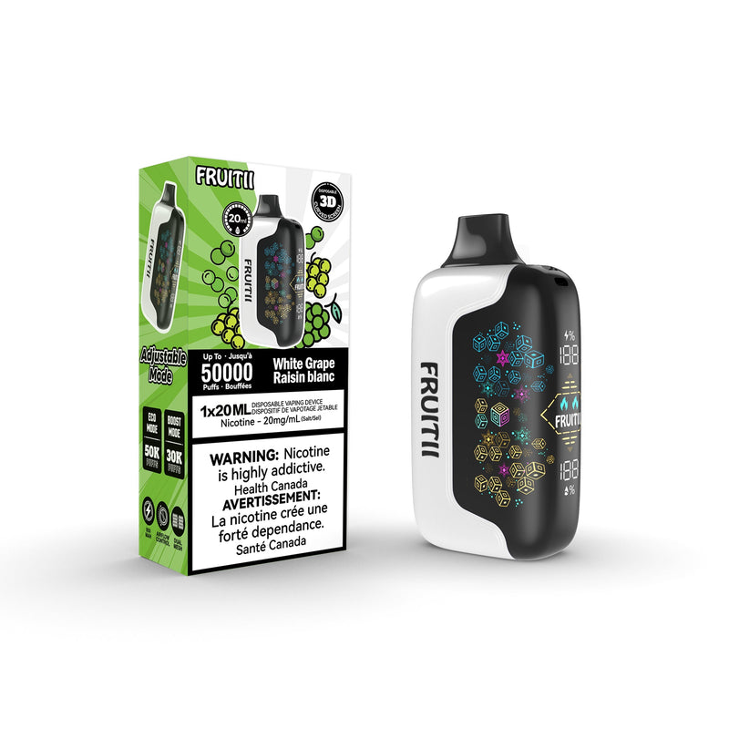 Fruitii 50K (50000) Disposable Vape - White Grape