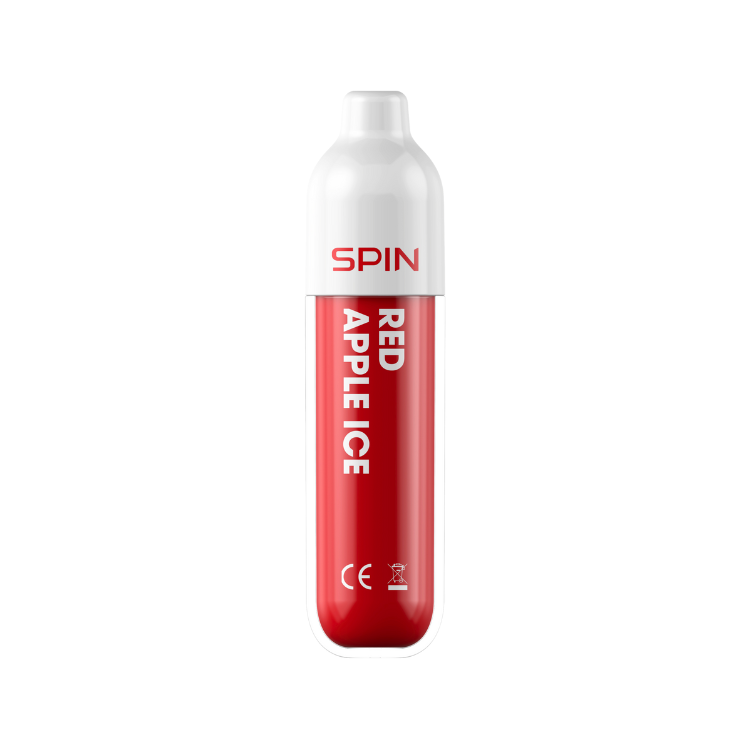 Vape jetable Spin 1500 - Glace à la pomme rouge 