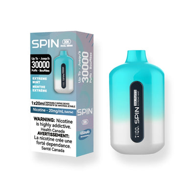 Vape jetable Spin 30K (30000) - Menthe extrême