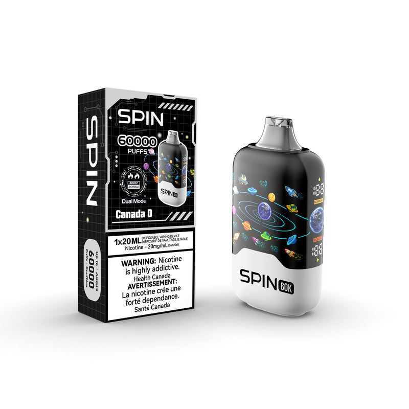 Vape jetable Spin 60K (60000) - Canada D 