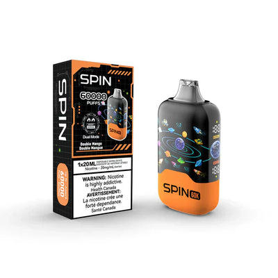 Vape jetable Spin 60K (60000) - Double Mangue 