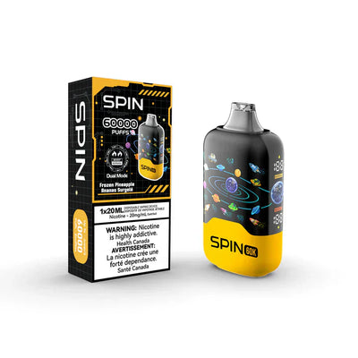 Vape jetable Spin 60K (60000) - Ananas glacé 