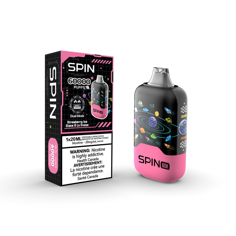 Spin 60K (60000) Disposable Vape - Strawberry Ice