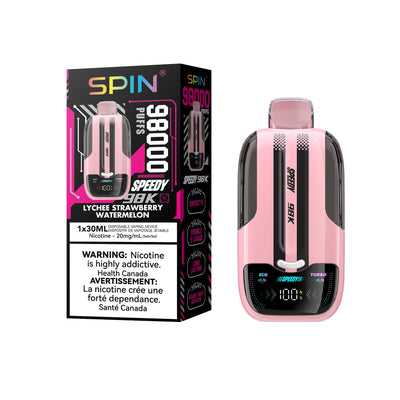 Spin 98K (98000) Disposable Vape - Lychee Strawberry Watermelon