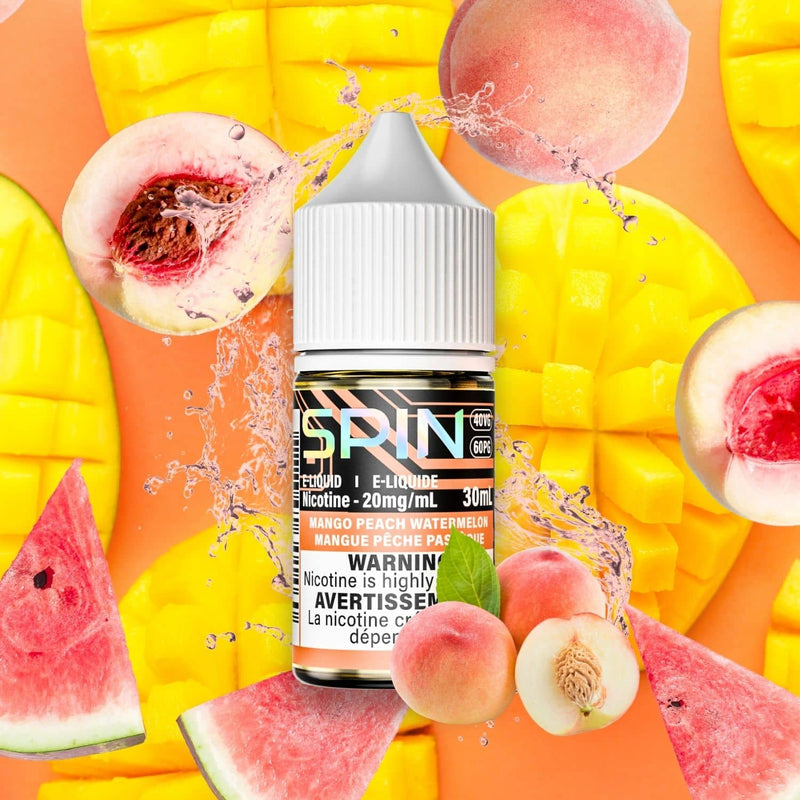 E-liquide Spin Salt - Mangue Pêche Pastèque 