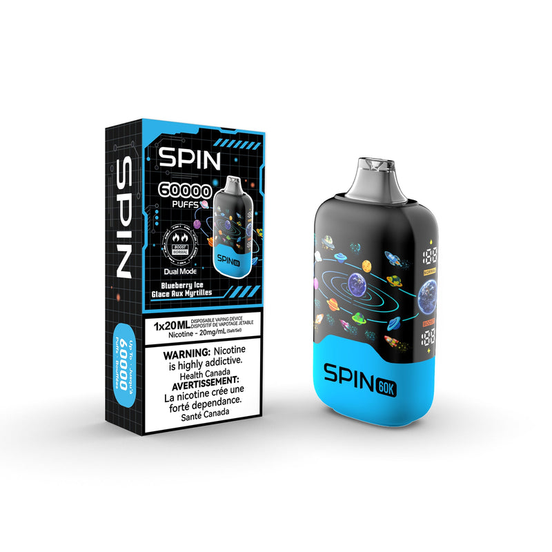 Spin 60K (60000) Disposable Vape - Blueberry Ice