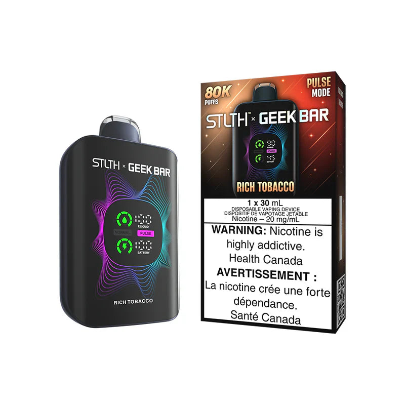 STLTH X GEEK BAR 80K Disposable - RIch Tobacco