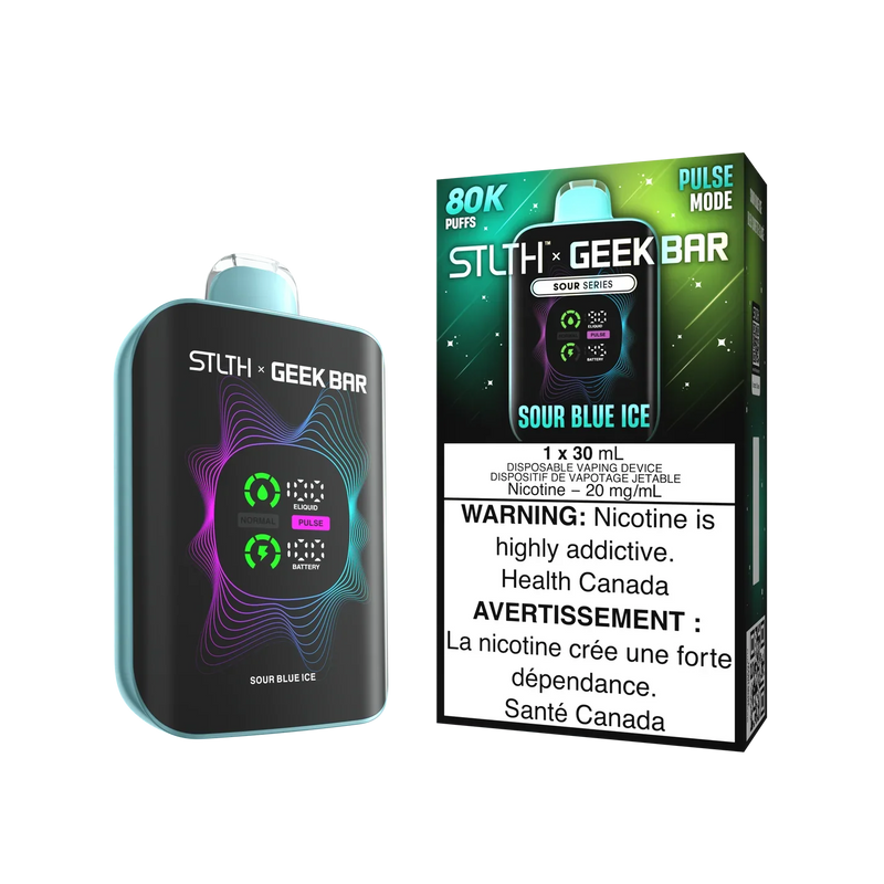Barre jetable STLTH X GEEK 80K - Sour Blue Ice 