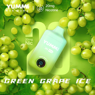 YUMMI 20K (20000) Disposable Vape - Green Grape Ice (Super Cool)