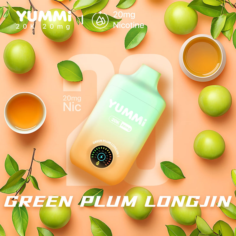 YUMMI 20K (20000) Disposable Vape - Green Plum Longjin (Super Cool)