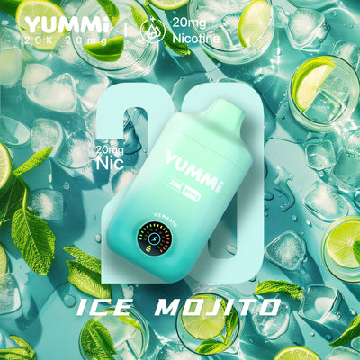 YUMMI 20K (20000) Vape jetable - Mojito glacé (Super frais)