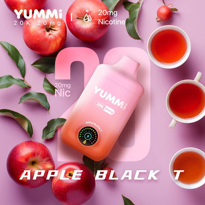 YUMMI 20K (20000) Disposable Vape - Apple Black T