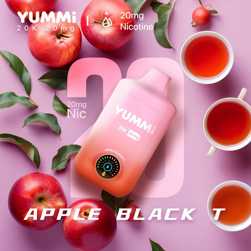 YUMMI 20K (20000) Disposable Vape - Apple Black T