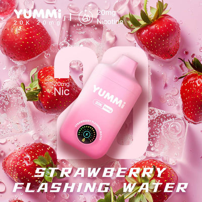 YUMMI 20K (20000) Disposable Vape - Strawberry Flashing Water