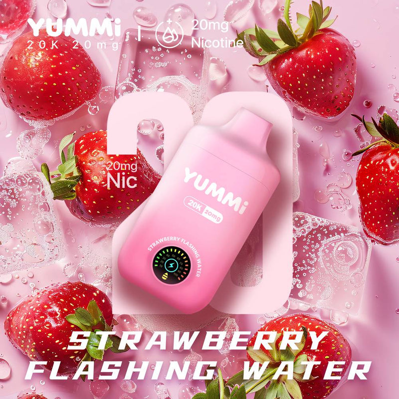 YUMMI 20K (20000) Disposable Vape - Strawberry Flashing Water